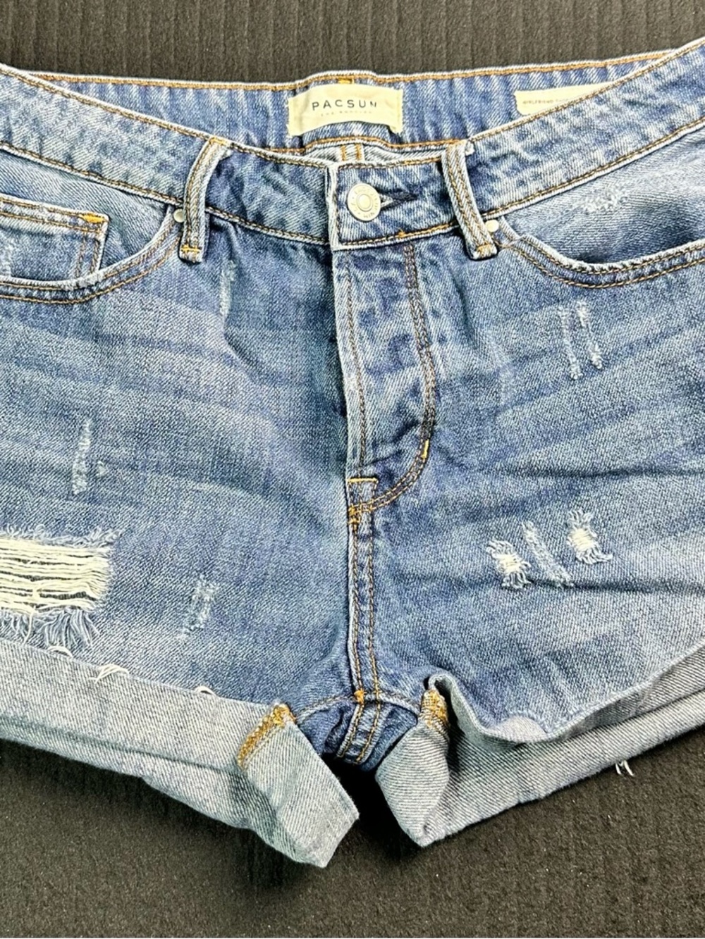 🌼 PacSun Distressed Girlfriend Denim Shorts Size‎ 27 8887-8 🌼